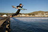 Cayucos Pier Surfer